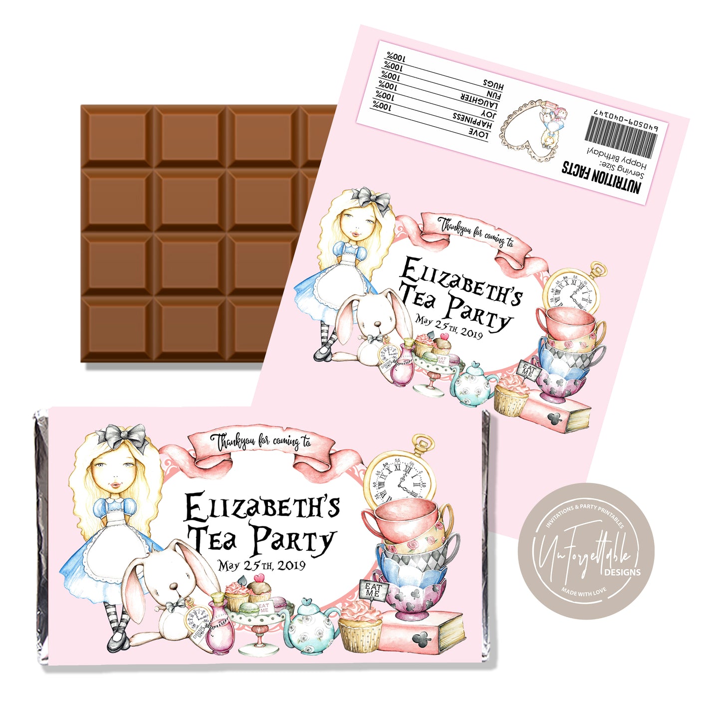 ALICE PINK - CHOCOLATE WRAPPER