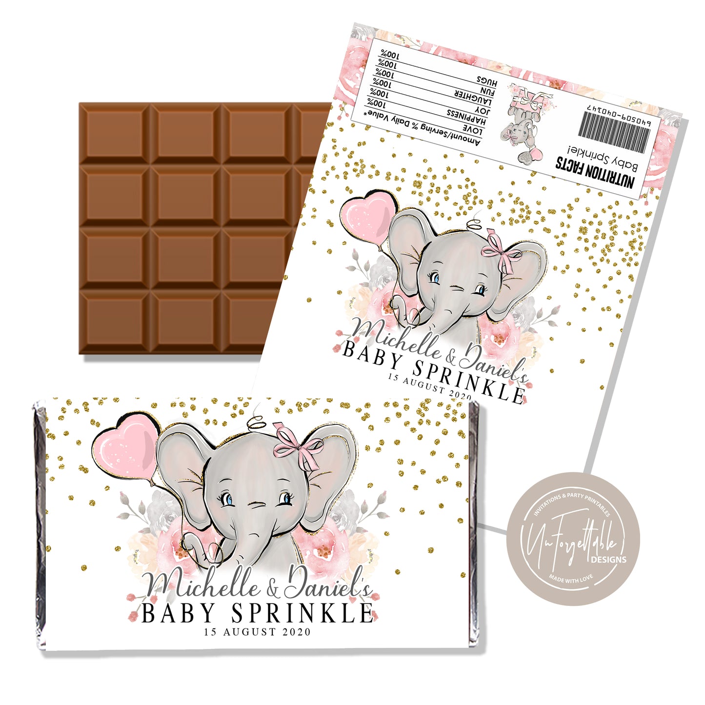 BABY ELEPHANT - CHOCOLATE WRAPPER