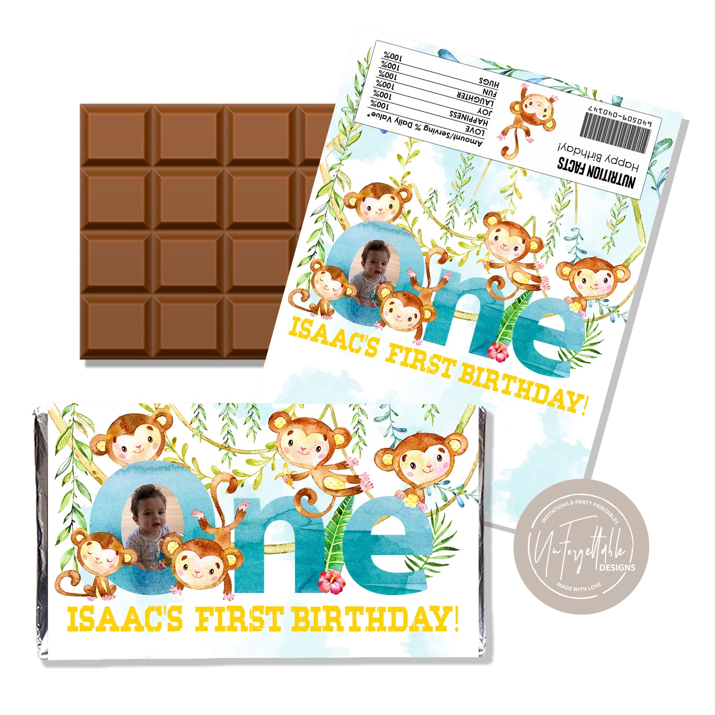 CHEEKY MONKEY - CHOCOLATE WRAPPER