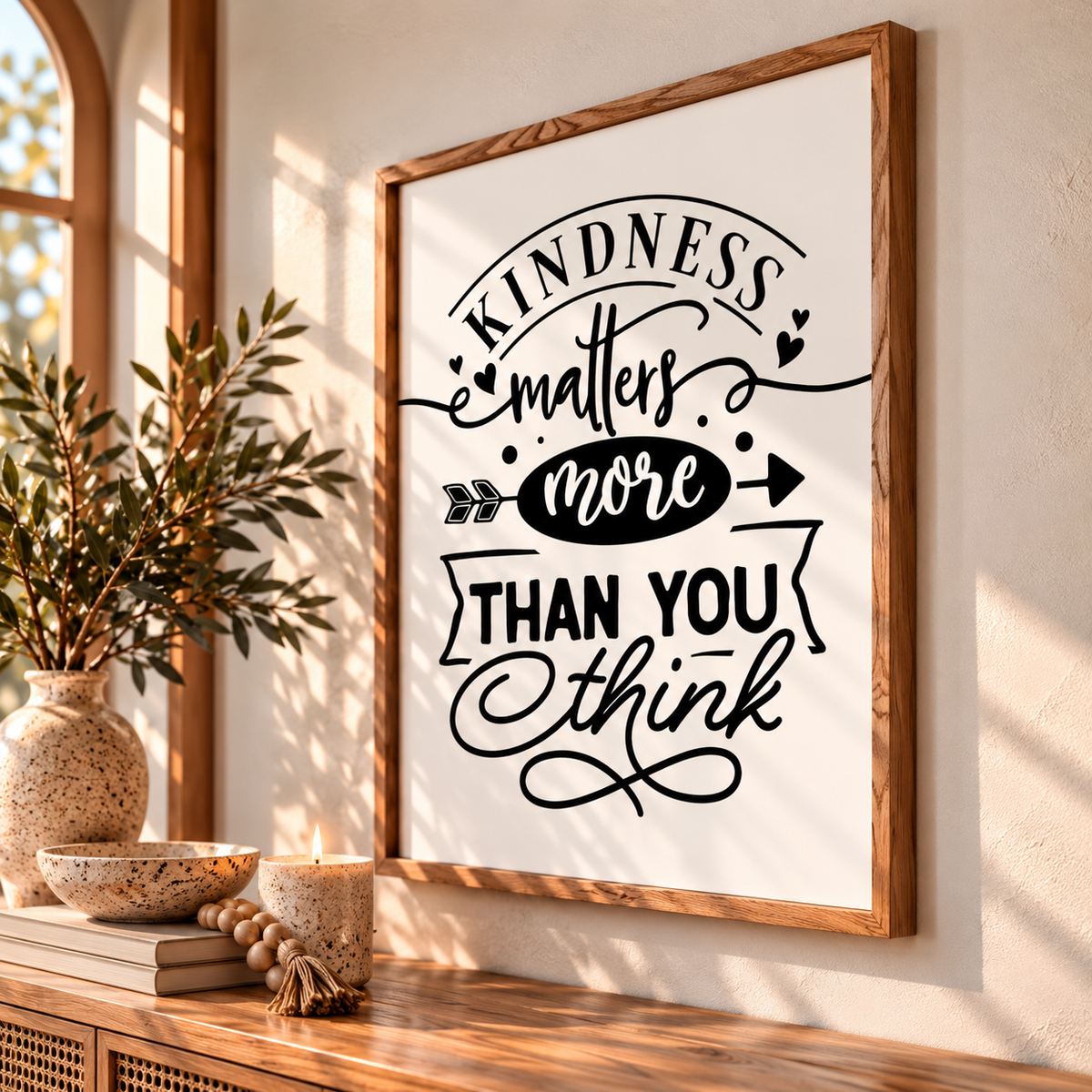 Kindness Matters - Typography Wall Print
