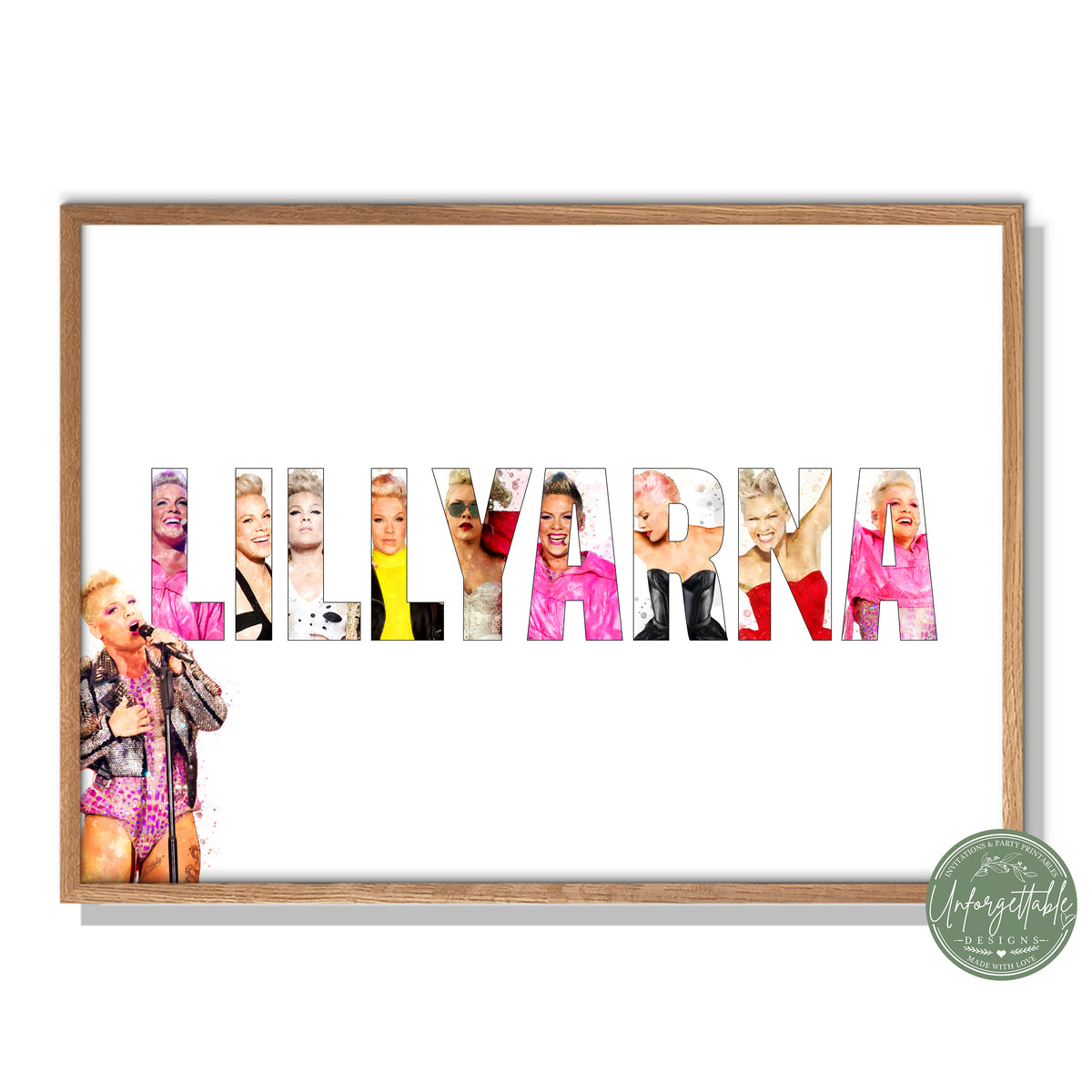 Singer - Personalised Kids Name Print