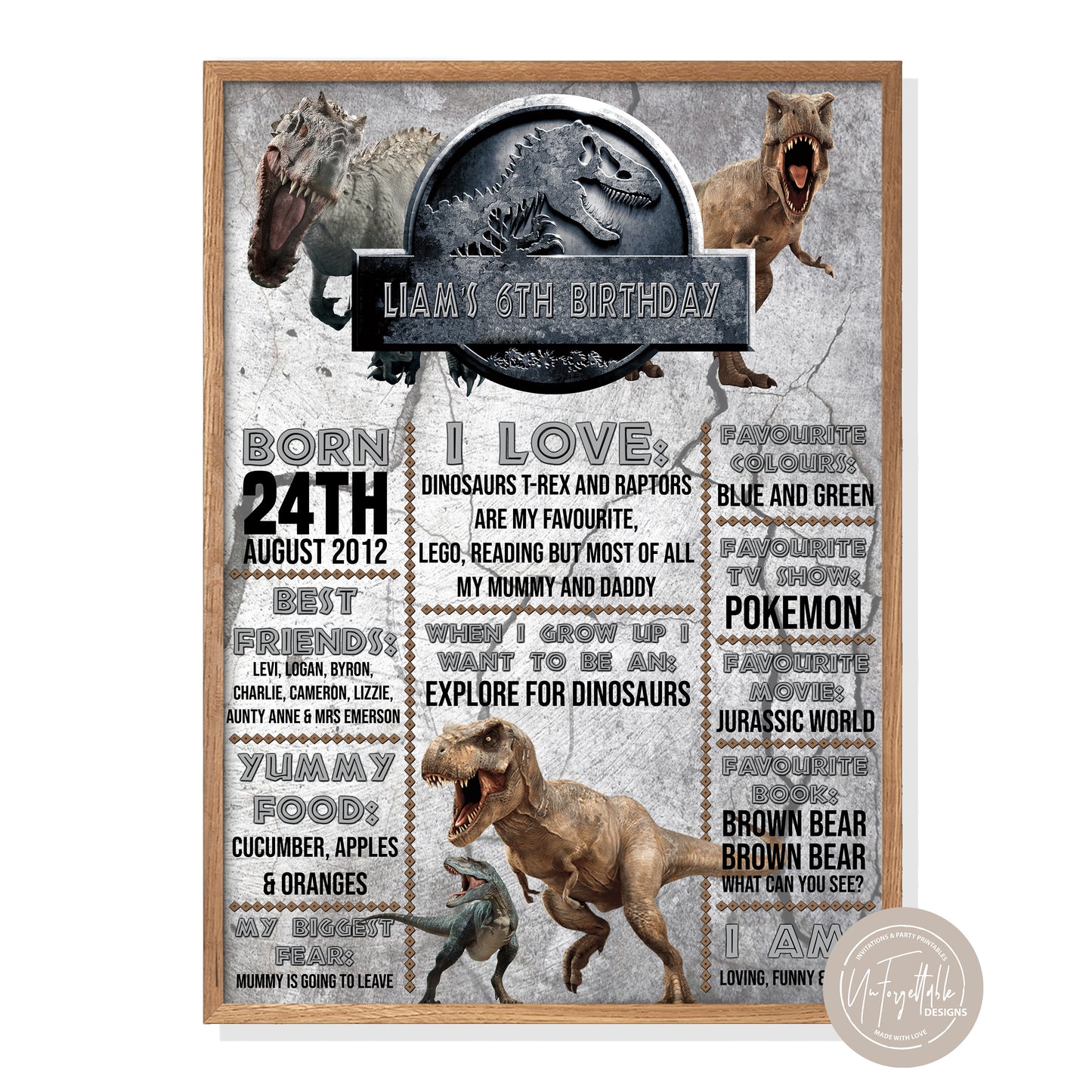 JURRASIC PARK - MILESTONE BOARD