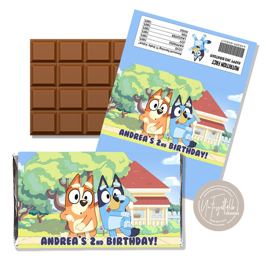 BLUEY'S HOUSE - CHOCOLATE WRAPPER