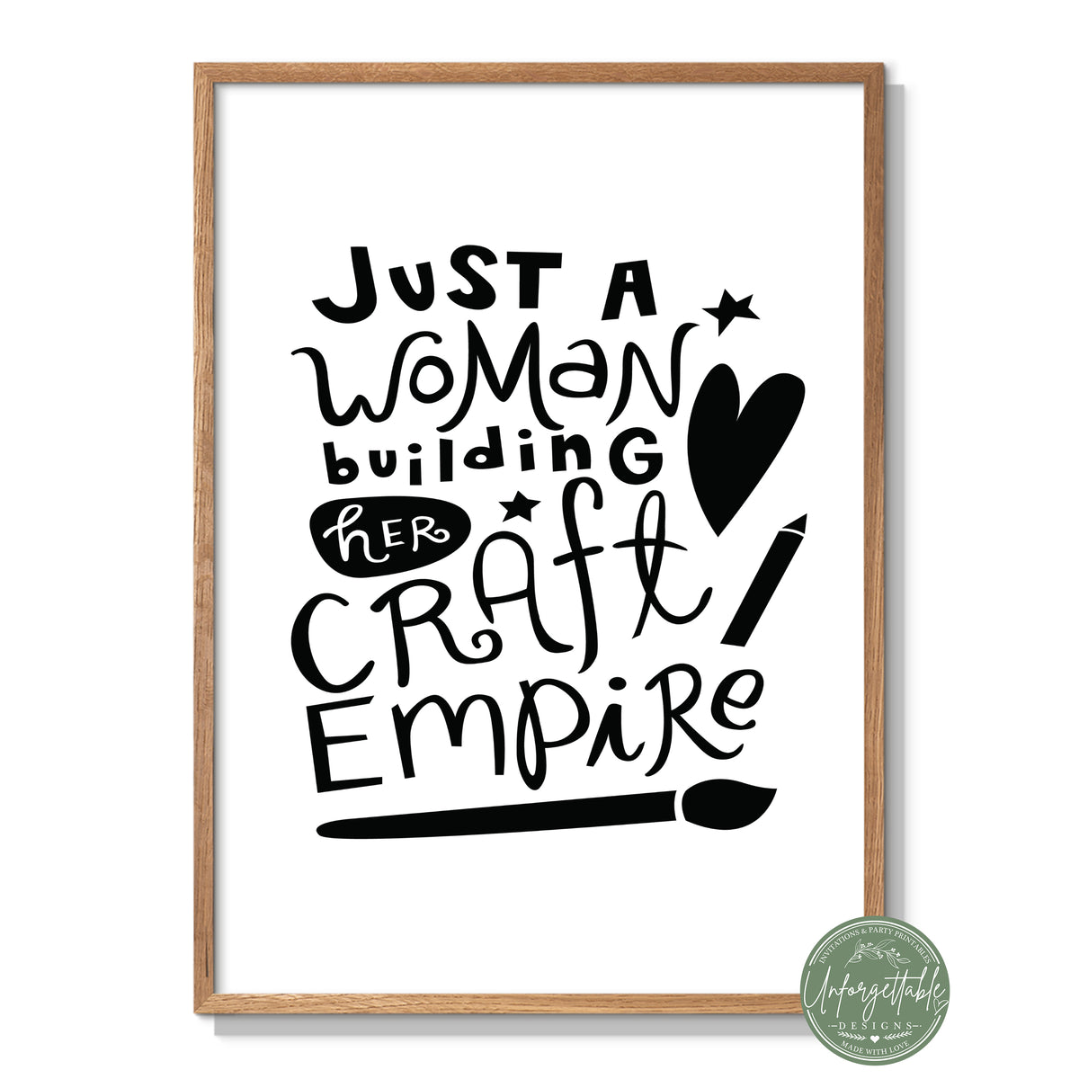 Craft Empire - Typography Wall Print