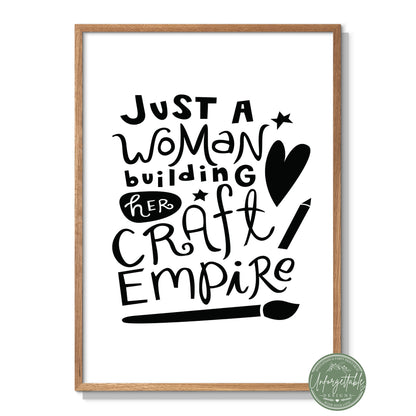 Craft Empire - Typography Wall Print