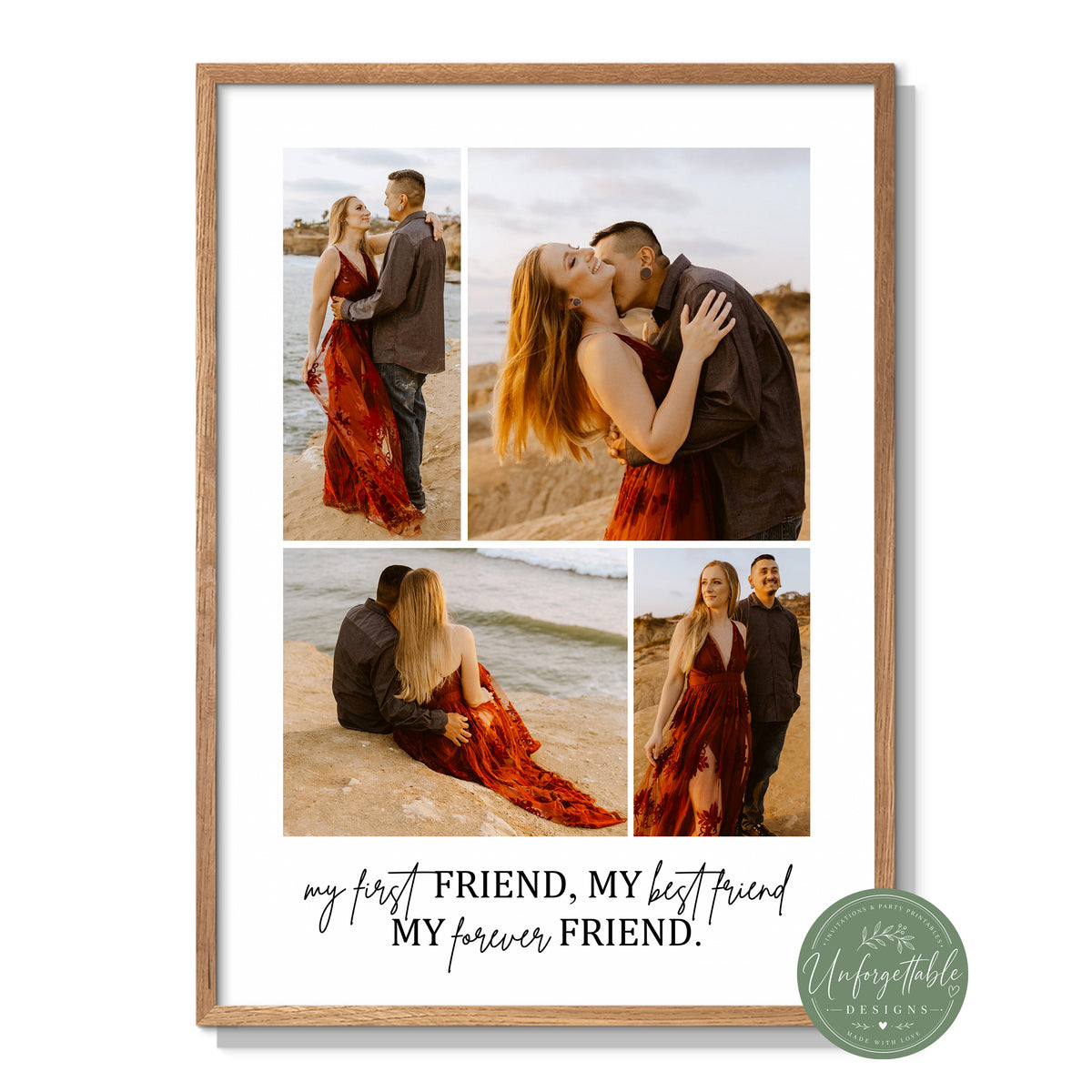 First Friend, Best Friend - Personalised Print