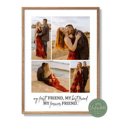 First Friend, Best Friend - Personalised Print