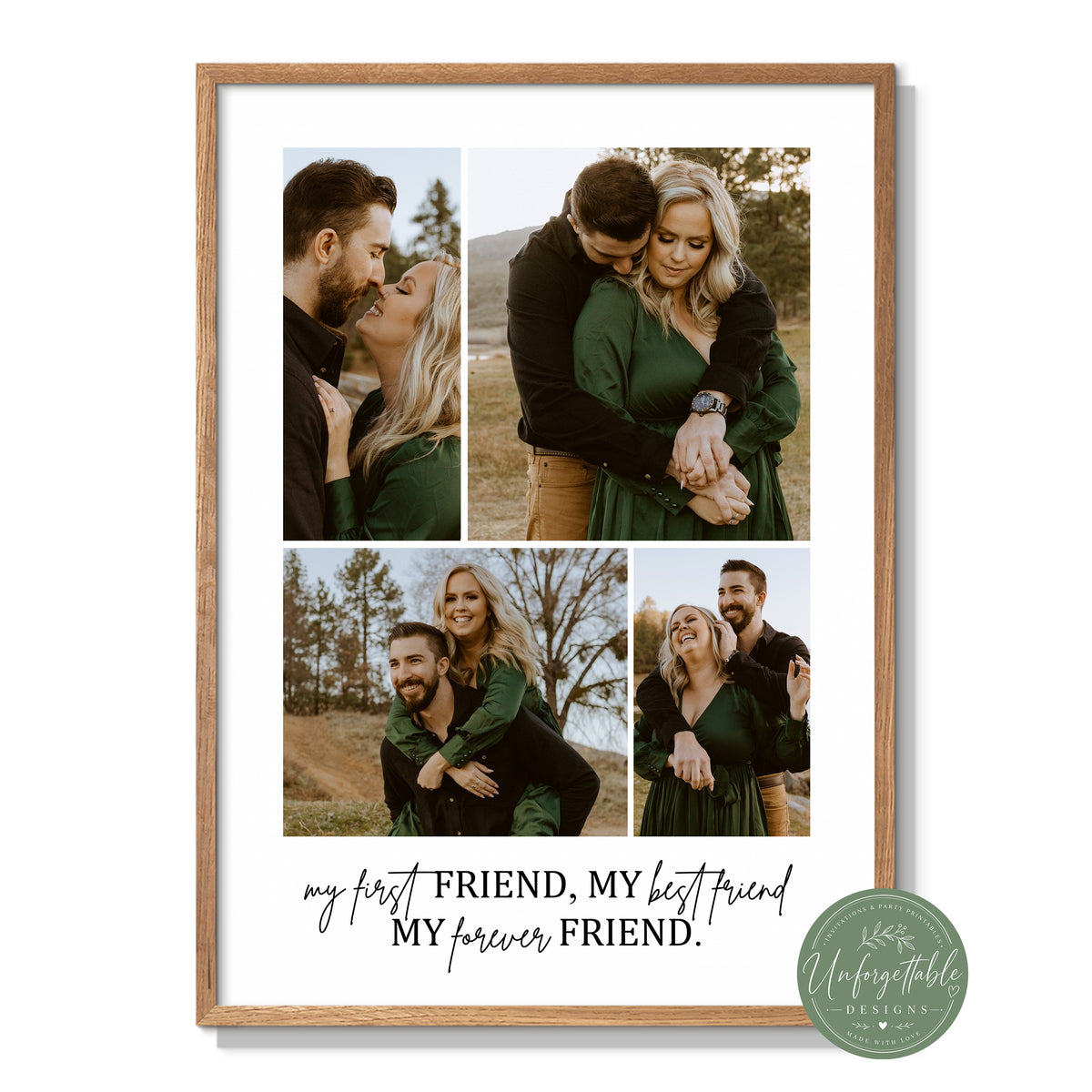 First Friend, Best Friend - Personalised Print