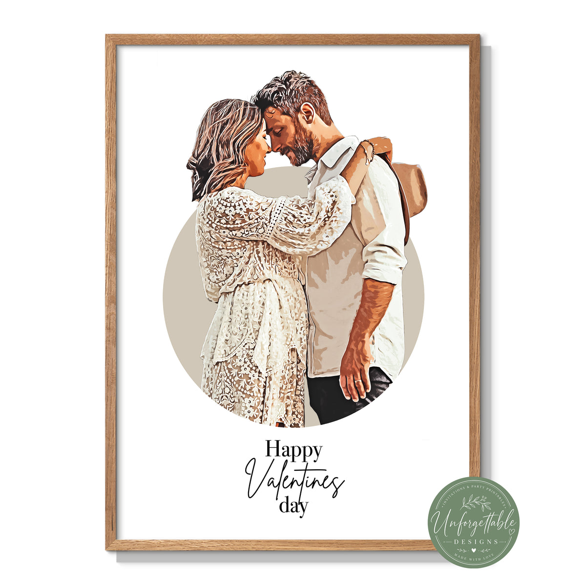 Cartoon Photo & Quote Personalised Print