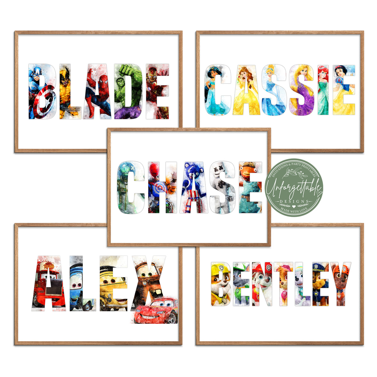 Custom Kids Name Print