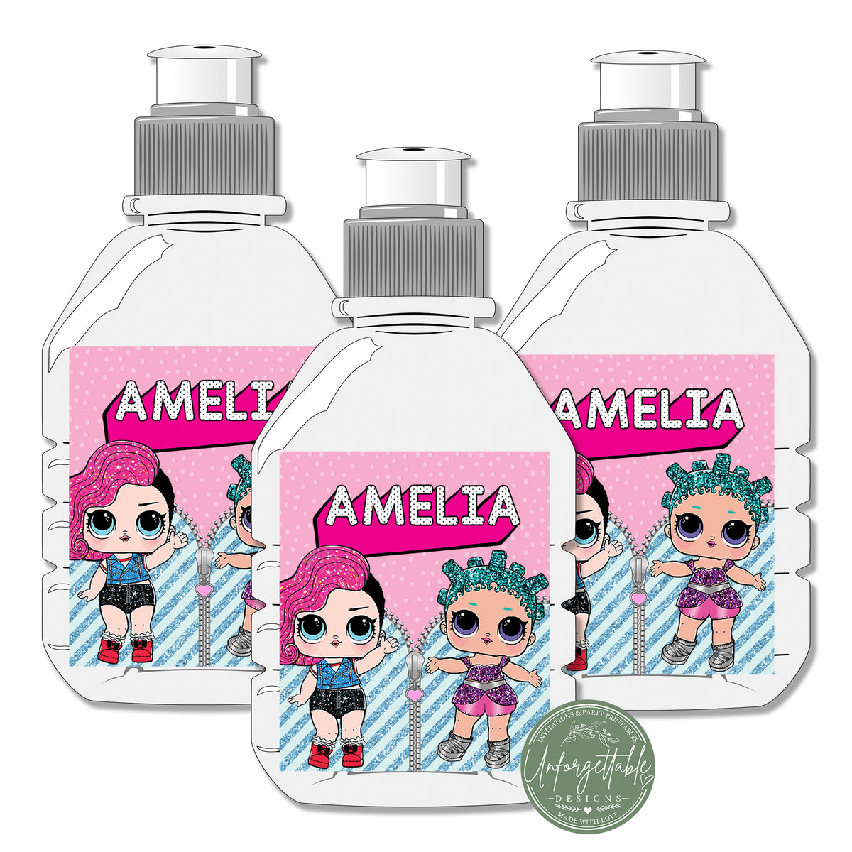 LOL - Personalised Pop Top Drink Bottle Labels