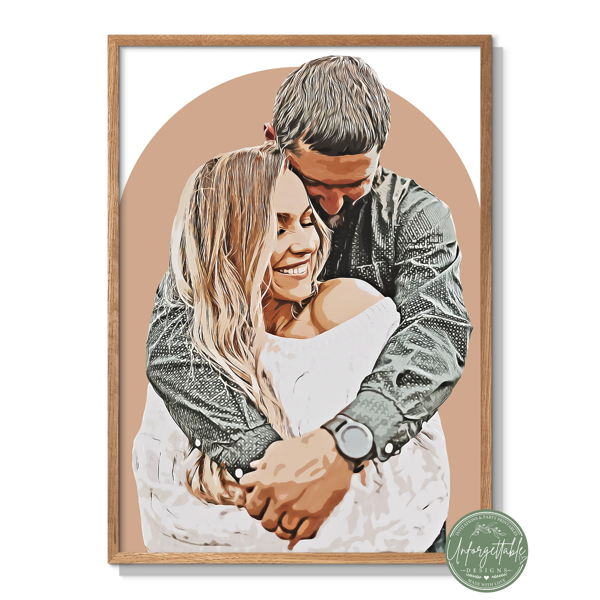 Cartoon Portrait Personalised Print
