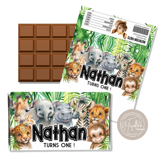 SAFAIR ANIMALS - CHOCOLATE WRAPPER