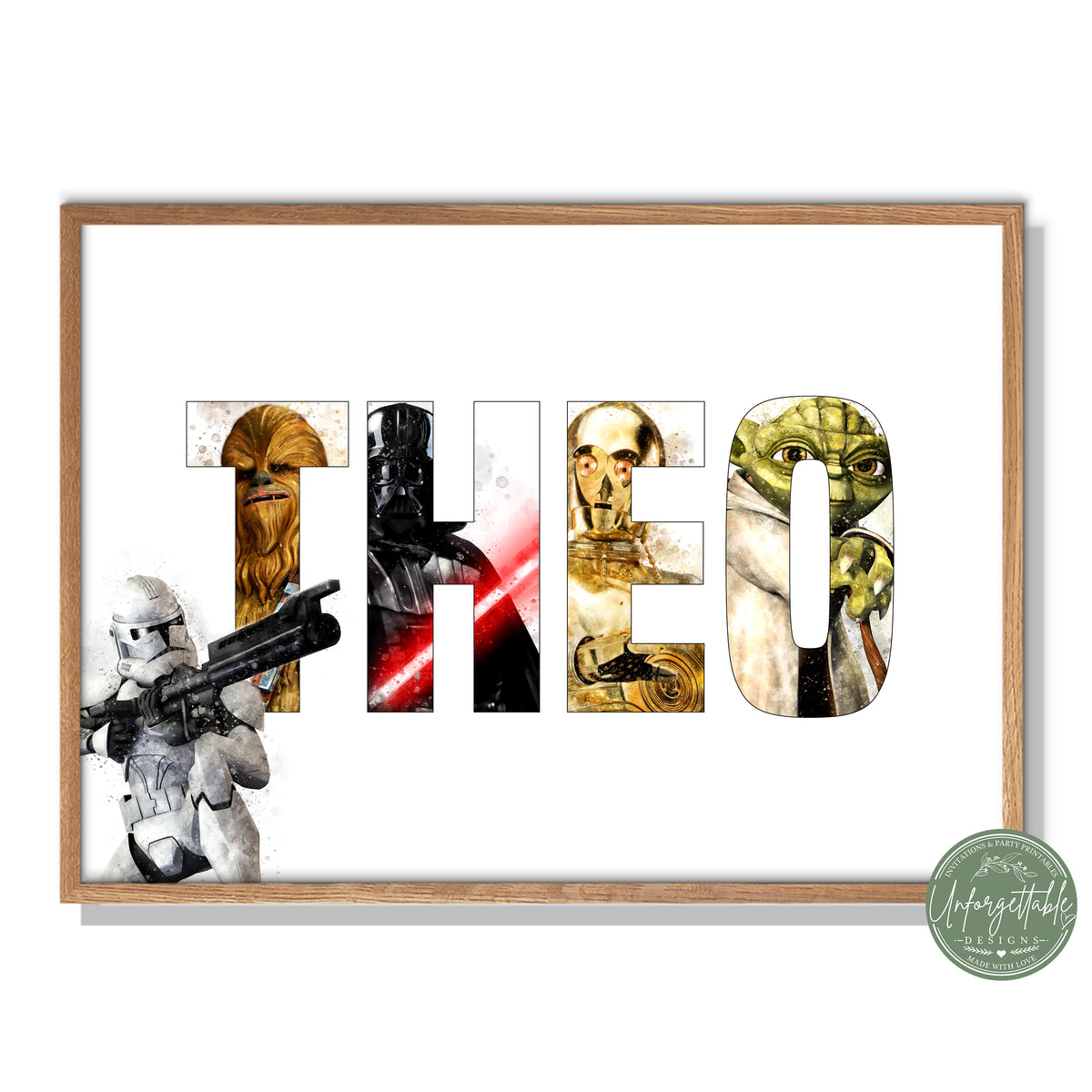 Star Wars - Personalised Kids Name Print