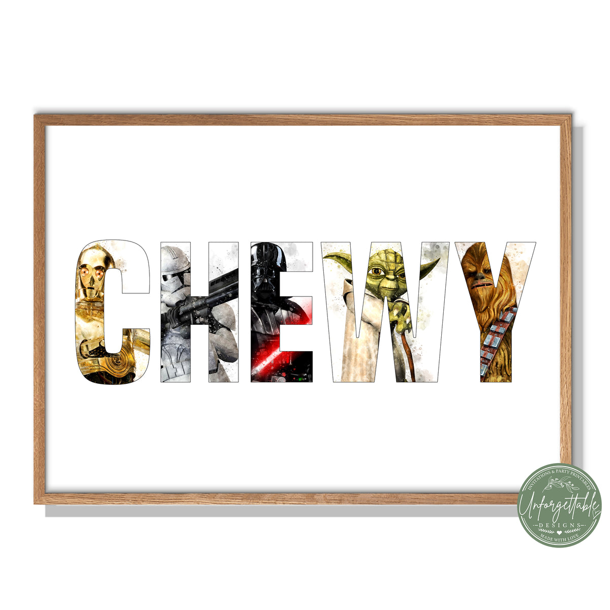 Star Wars - Personalised Kids Name Print