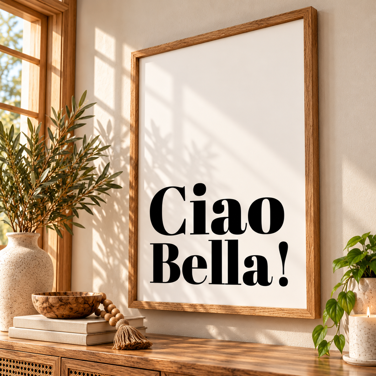 Ciao Bella - Typography Wall Print