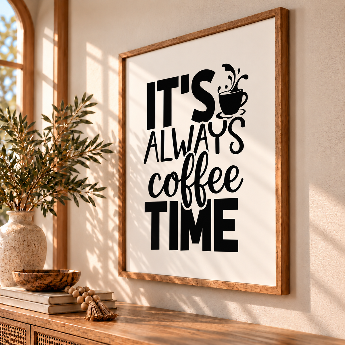Coffee Time - Typography Wall Print