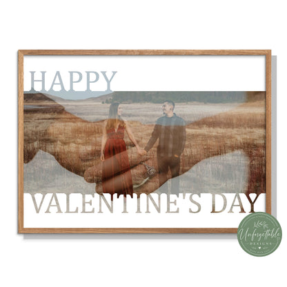 Happy Valentines Day - Personalised Photo Print