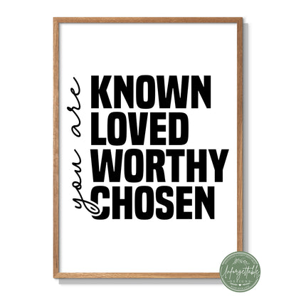 You Are - Typography Wall Print