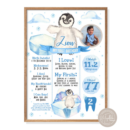 HAPPY FEET - MILESTONE BOARD