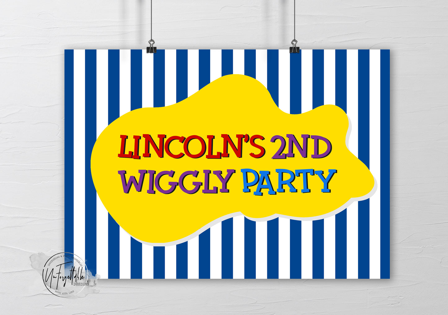 WIGGLES - BLUE STRIPE